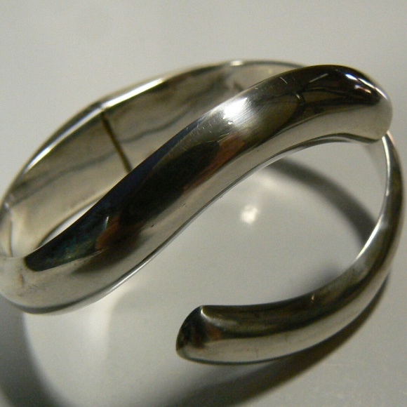 Vintage Modern Designer SiGi Paneda Tasco 256 sterling silver 925 cuff bracelet - Picture 3 of 11